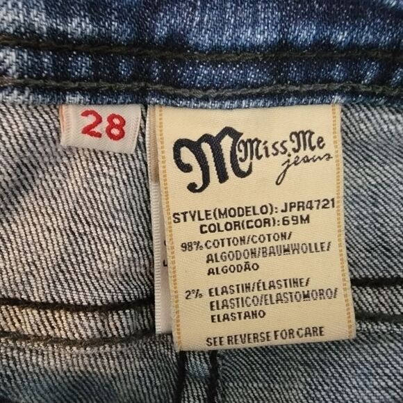 Red by Miss Me high waisted Cameron straight leg jeans 28 - Picture 8 of 10